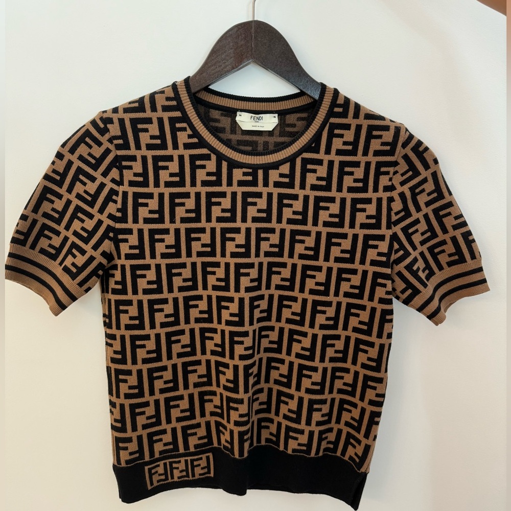 Fendi FF top in Brown